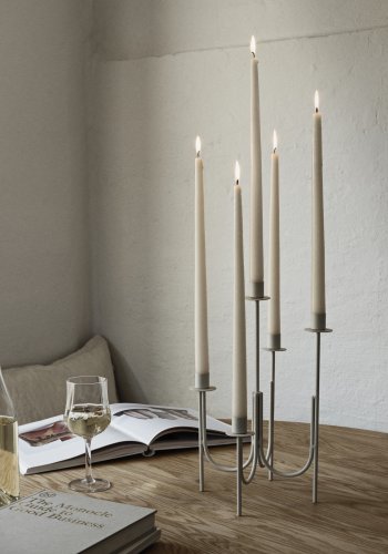 BROSTE COPENHAGEN Farri lysestage - sort jern