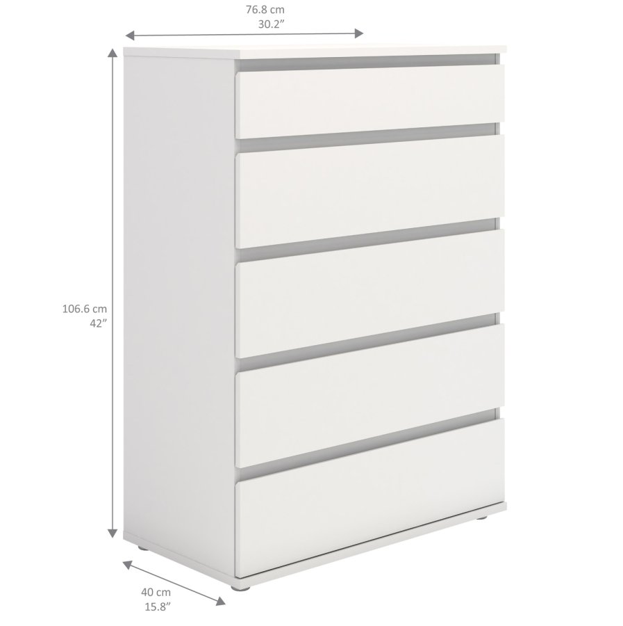 TVILUM Nova  Kommode - Hvid Komposittr, (107x76)