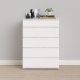 TVILUM Nova  Kommode - Hvid Komposittr, (107x76)