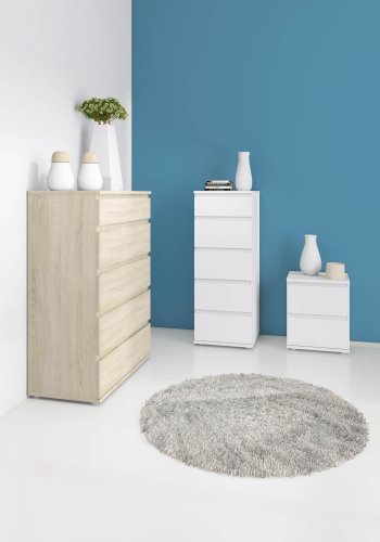 TVILUM Nova Kommode - Naturfarvet komposittr, Eg struktur, (107x40)