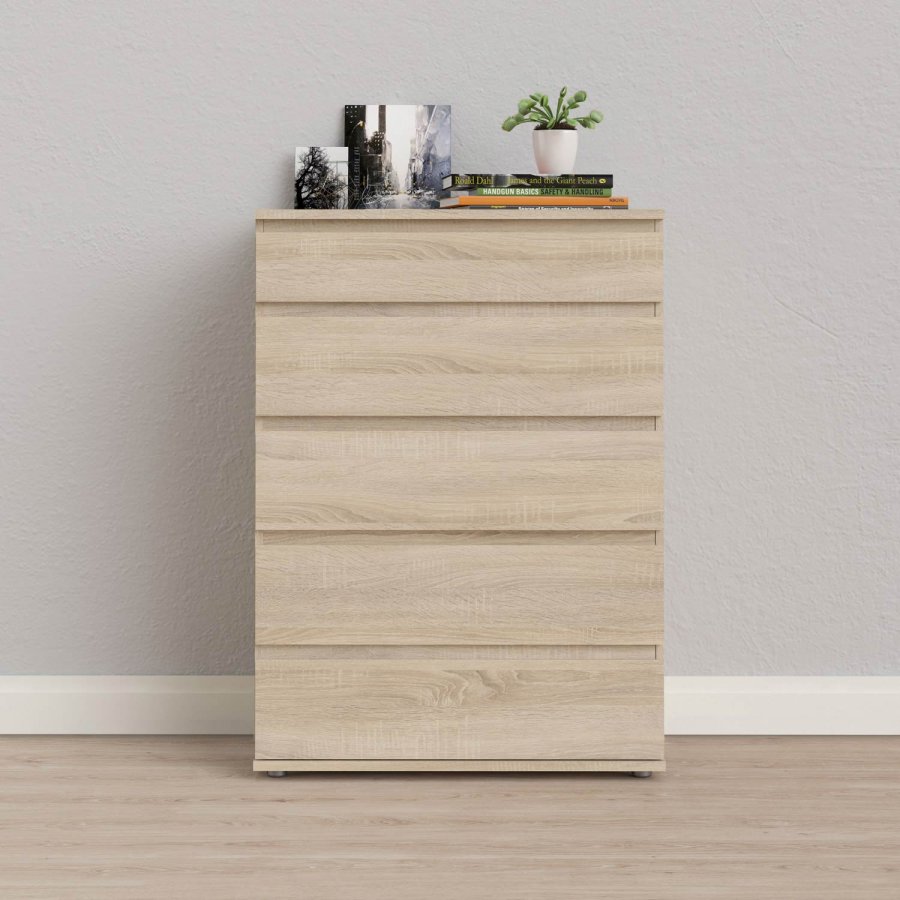 TVILUM Nova Kommode - Naturfarvet komposittr, Eg struktur, (107x40)