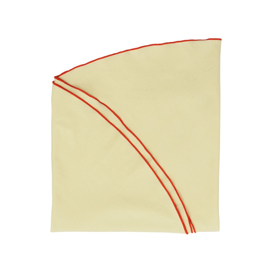 BROSTE COPENHAGEN Wilhelmina dug, rund - lysegul bomuld (200)