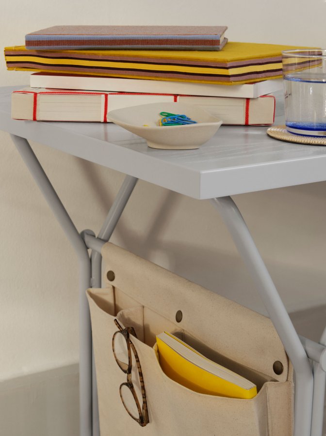 BROSTE COPENHAGEN Berit lomme til skrivebord - off white bomuld