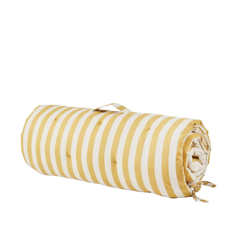 BROSTE COPENHAGEN Franca strandtppe, rektangulr - harvest guld bomuld (70x200)