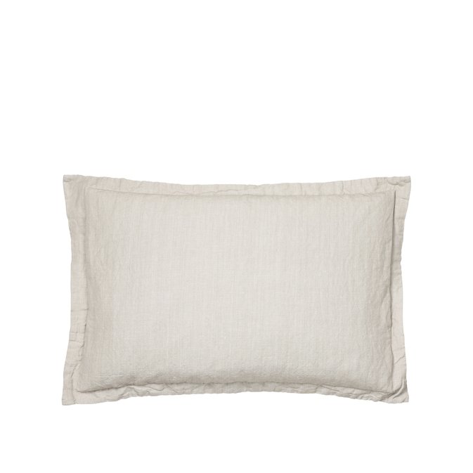 BROSTE COPENHAGEN Linn pudebetrk, rektangulr - dove gr bomuld/hr (40x60)