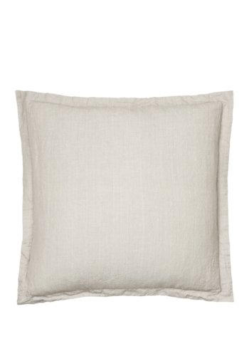 BROSTE COPENHAGEN Linn pudebetrk, kvadratisk - dove gr bomuld/hr (50x50)