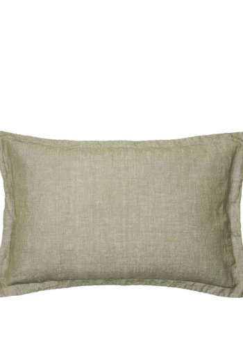 BROSTE COPENHAGEN Linn pudebetrk, rektangulr - grape leaf grn bomuld/hr (40x60)