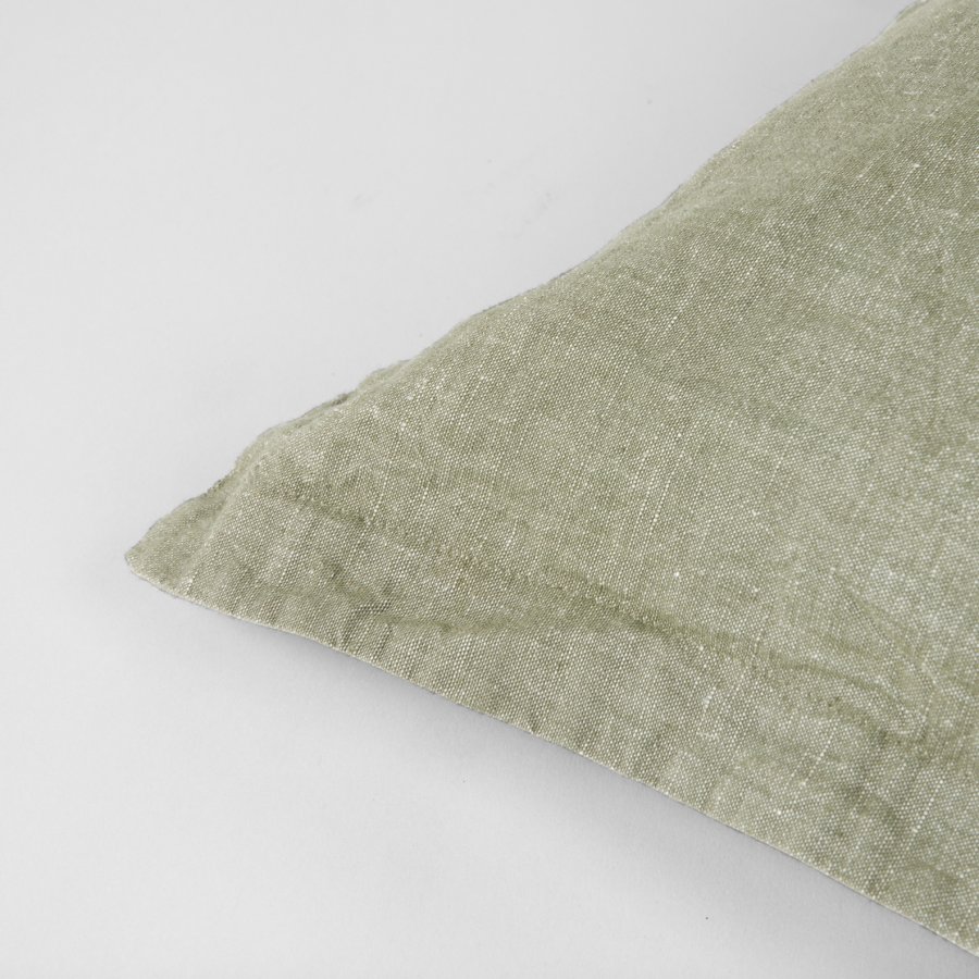 BROSTE COPENHAGEN Linn pudebetrk, kvadratisk - grape leaf bomuld/hr (50x50)