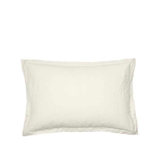 BROSTE COPENHAGEN Linn pudebetrk, rektangulr - castle beige bomuld/hr (40x60)