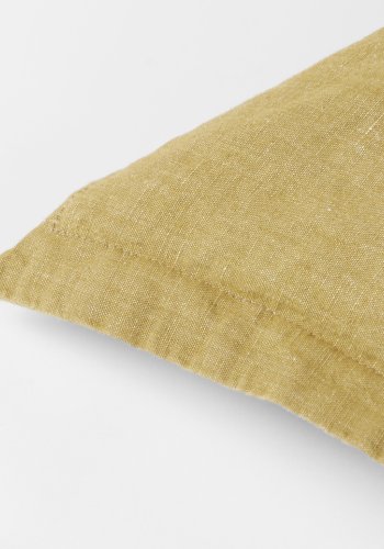 BROSTE COPENHAGEN Linn pudebetrk, rektangulr - dull gold bomuld/hr (40x60)