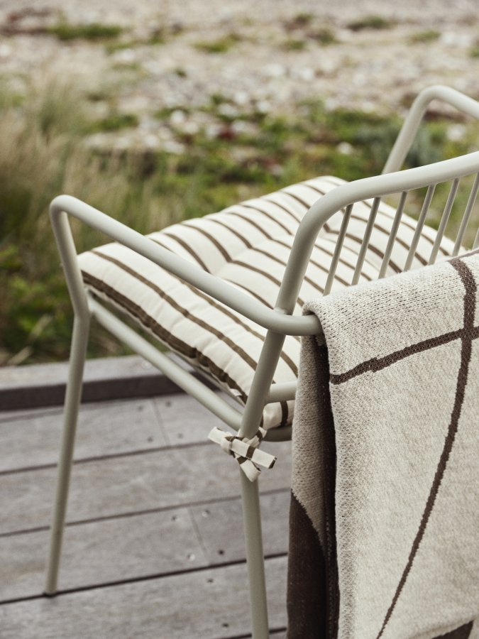 BROSTE COPENHAGEN Franca udendrs siddehynde, rektangulr - knguru brun bomuld (44x42)