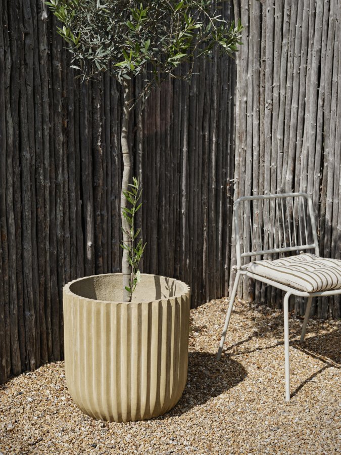 BROSTE COPENHAGEN Franca udendrs siddehynde, rektangulr - knguru brun bomuld (44x42)