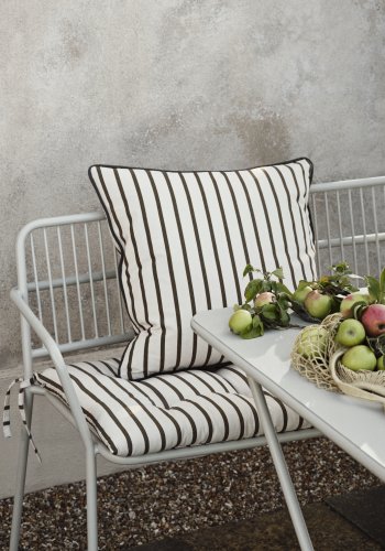 BROSTE COPENHAGEN Franca udendrs pudebetrk, kvadratisk - knguru brun bomuld (50x50)