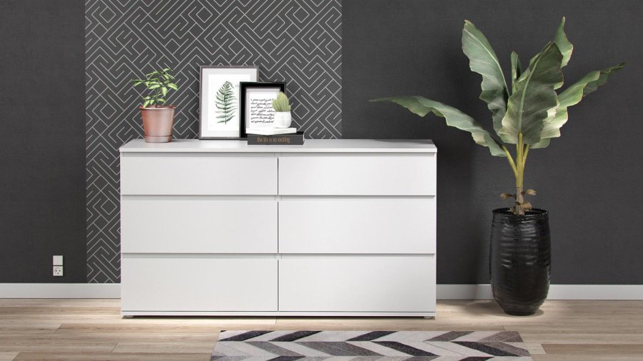 TVILUM Nova  Kommode - Hvid Komposittr, (84x50)