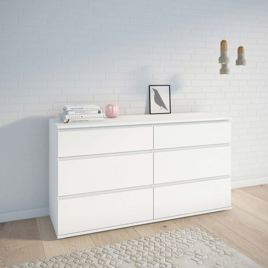 TVILUM Nova  Kommode - Hvid Komposittr, (84x50)