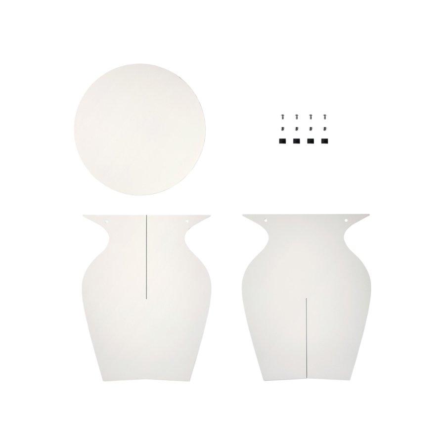 BROSTE COPENHAGEN Urna sidebord, rund - rainy day gr jern (35)