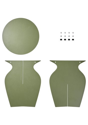 BROSTE COPENHAGEN Urna sidebord, rund - grape leaf grn jern (35)