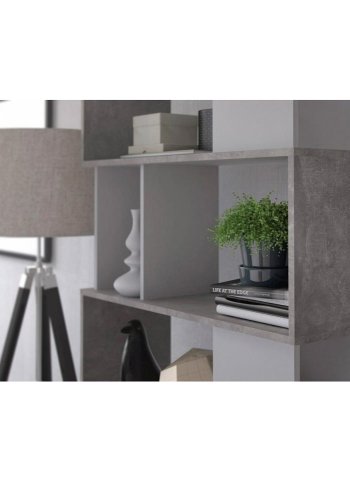 TVILUM Maze bogreol - gr/hvid folie og plast