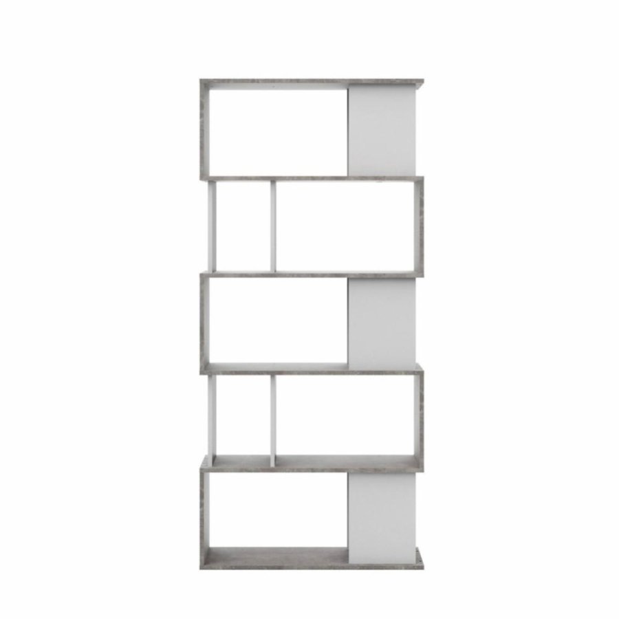 TVILUM Maze bogreol - gr/hvid folie og plast