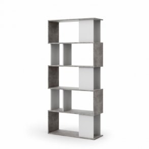 TVILUM Maze bogreol - gr/hvid folie og plast