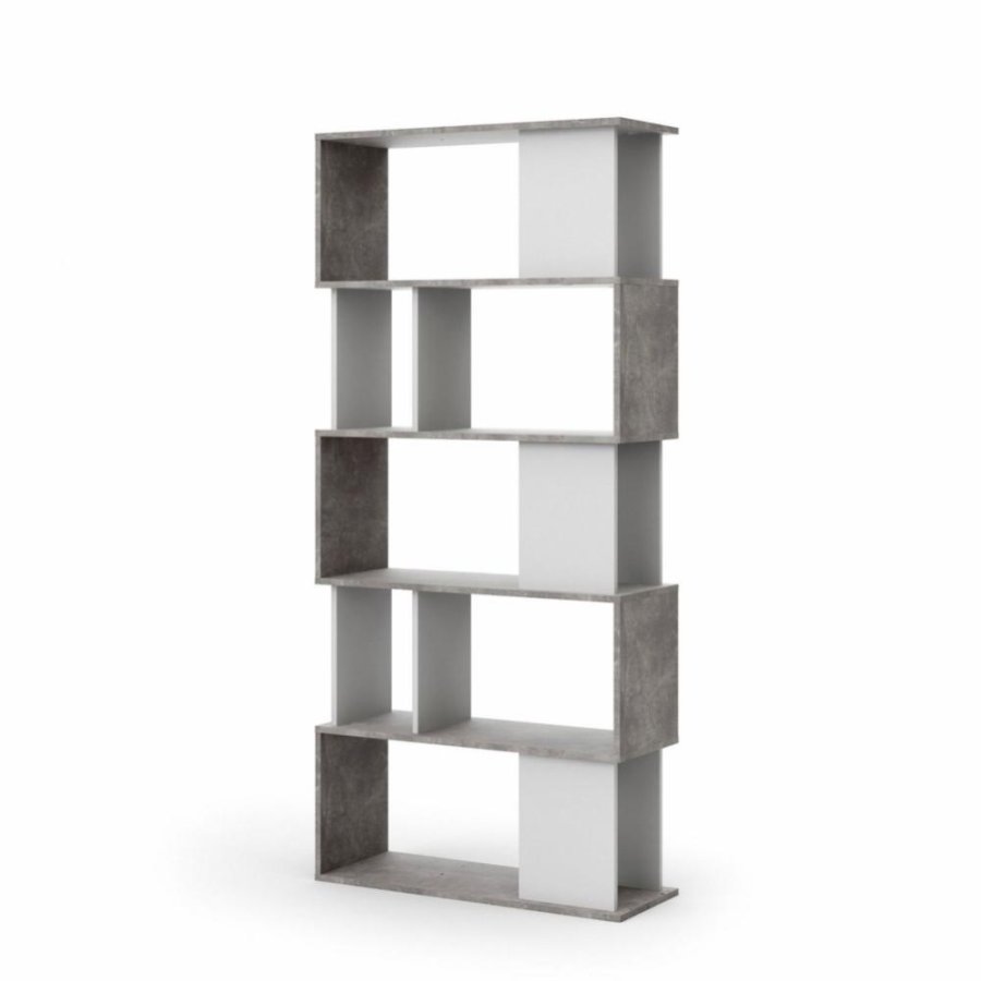 TVILUM Maze bogreol - gr/hvid folie og plast