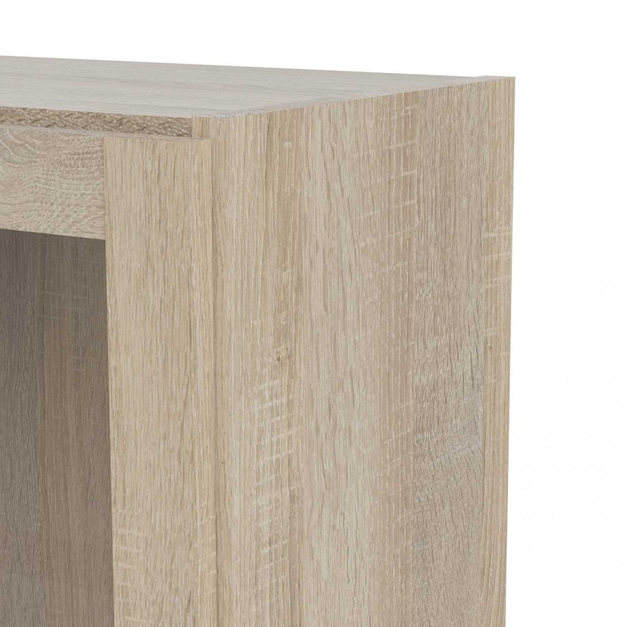 TVILUM Basic reol - klar/natur glas/egetrstruktur, m. 1 lge