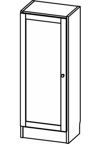 TVILUM Basic bogkasse, m. 1 lge - hvid og egetrsfarvet folie