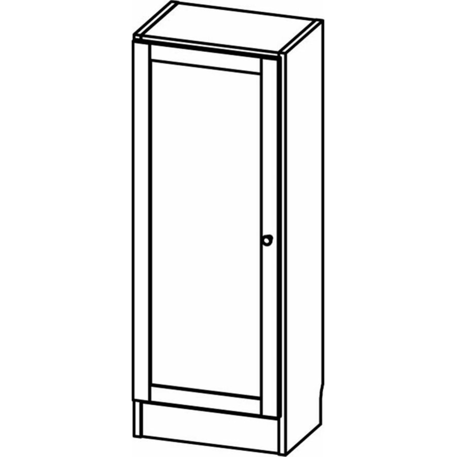 TVILUM Basic bogkasse, m. 1 lge - hvid og egetrsfarvet folie