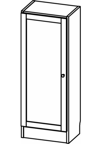 TVILUM Basic bogkasse, m. 1 lge - egetrsfarvet folie