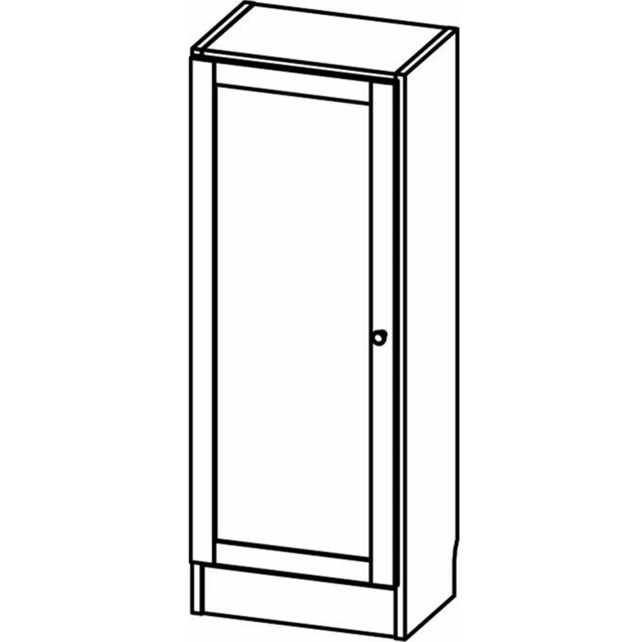 TVILUM Basic bogkasse, m. 1 lge - egetrsfarvet folie