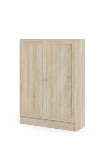 TVILUM Basic bogkasse, m. 2 lger - egetrsfarvet folie