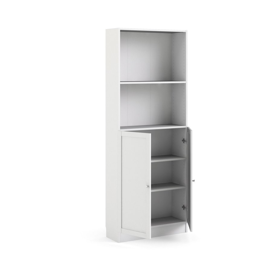 TVILUM Basic bogkasse - hvid, m. 4 hylder