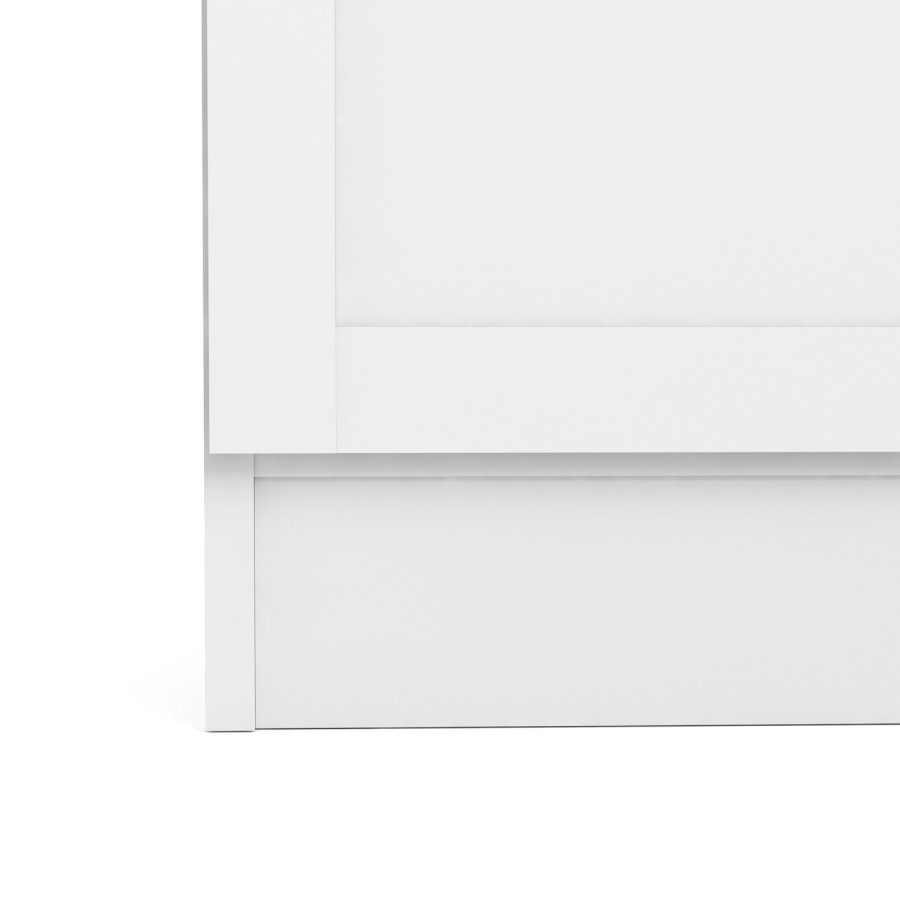 TVILUM Basic reol - hvid, m. 2 lger og 4 hylder 