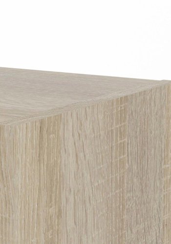 TVILUM Basic bogkasse, m. 2 lger - hvid og egetrsfarvet folie