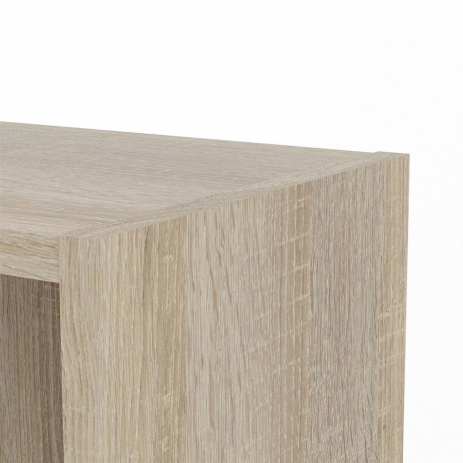 TVILUM Basic bogkasse, m. 2 lger - hvid og egetrsfarvet folie