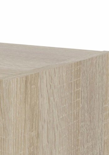 TVILUM Basic bogkasse, m. 2 lger - egetrsfarvet folie