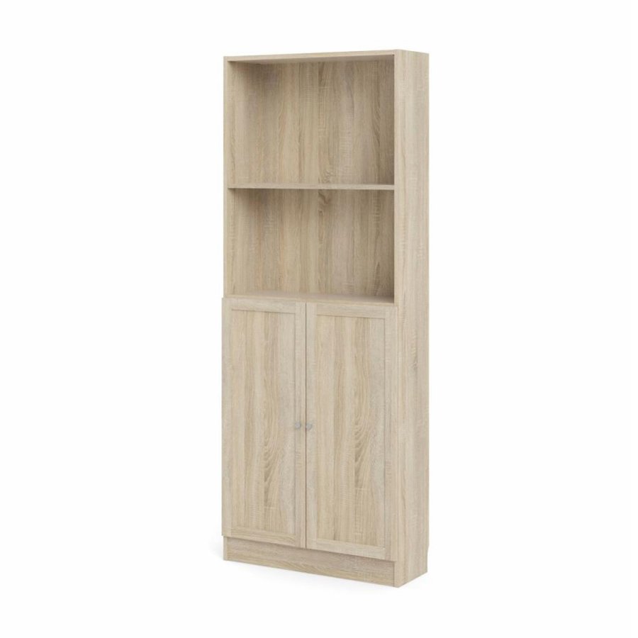 TVILUM Basic bogkasse, m. 2 lger - egetrsfarvet folie