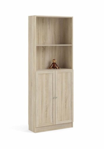 TVILUM Basic bogkasse, m. 2 lger - egetrsfarvet folie