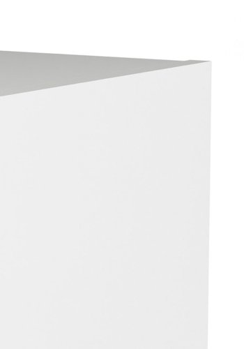 TVILUM Basic reol - klar glas og hvid, m. 2 lger og 2 hylder 