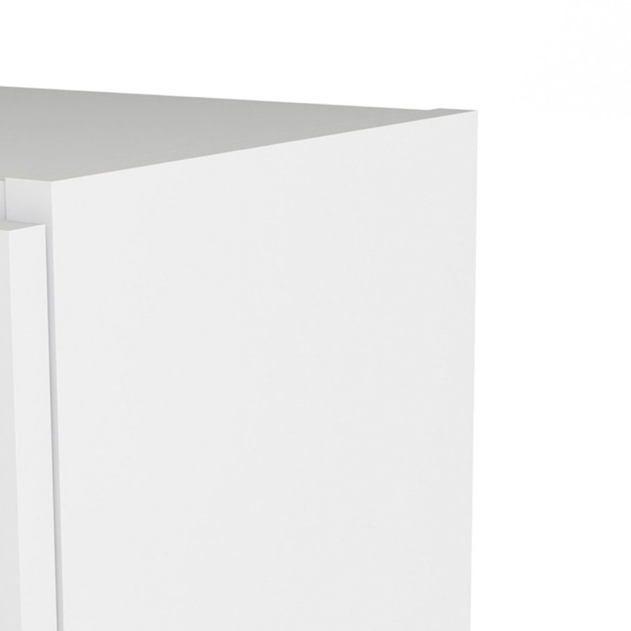 TVILUM Basic reol - klar glas og hvid, m. 2 lger og 2 hylder 