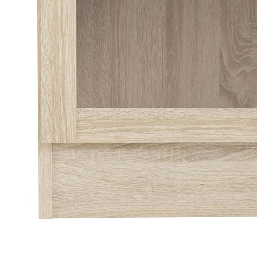 TVILUM Basic reol - klar/natur glas/egetrsstruktur, m. 2 lger og 2 hylder