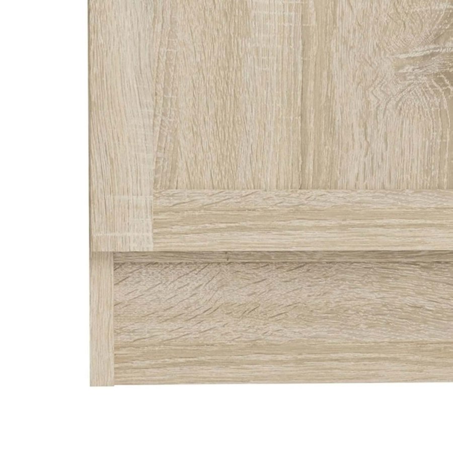 TVILUM Basic reol - klar/natur glas/egetrsstruktur, m. 4 lger og 4 hylder