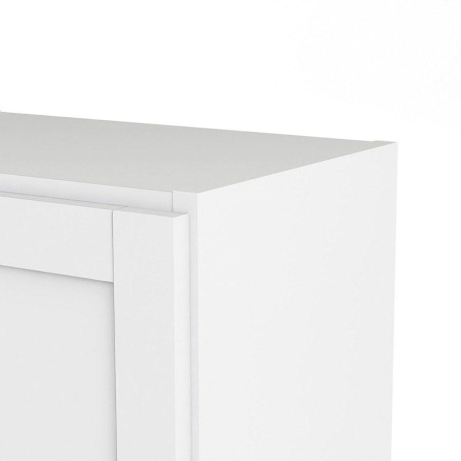 TVILUM Basic reol - hvid, m. 1 lge og 2 hylder 