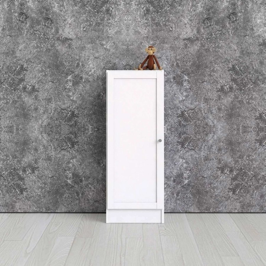 TVILUM Basic reol - hvid, m. 1 lge og 2 hylder 