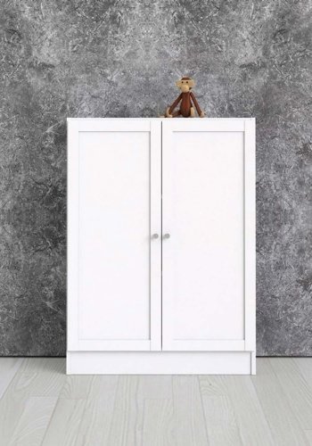 TVILUM Basic reol - hvid, m. 2 lger og 2 hylder 