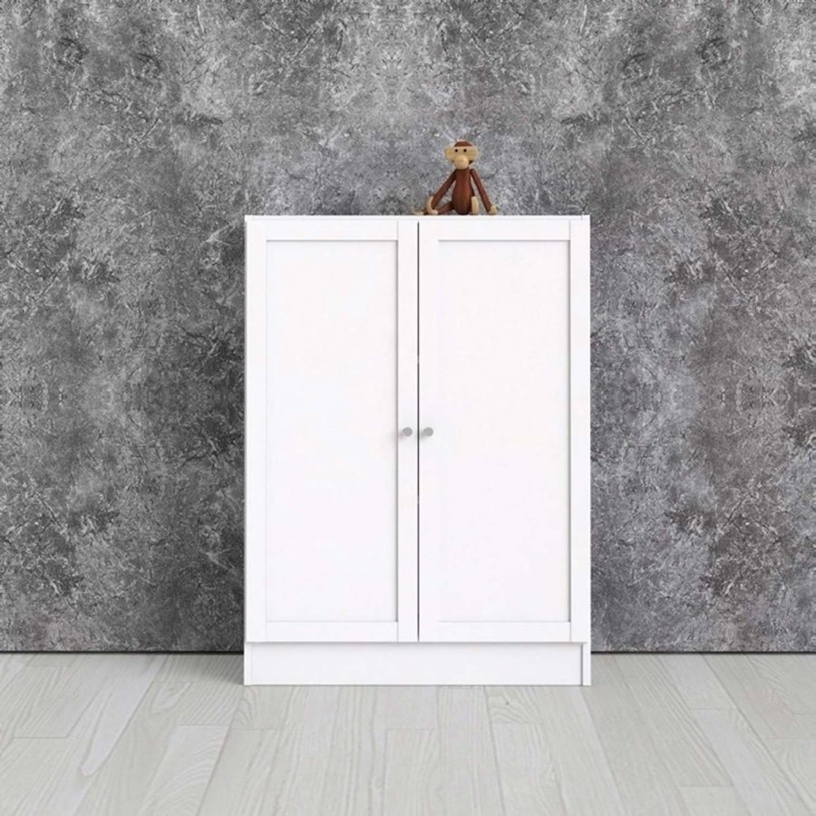 TVILUM Basic reol - hvid, m. 2 lger og 2 hylder 