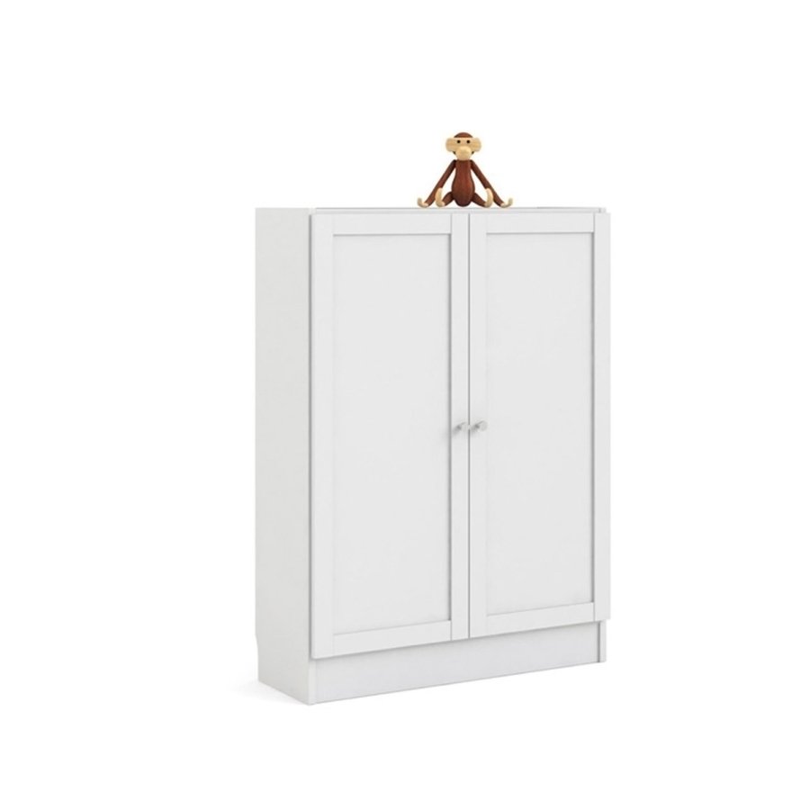 TVILUM Basic reol - hvid, m. 2 lger og 2 hylder 