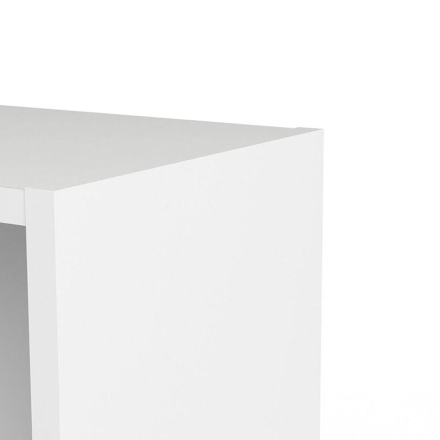 TVILUM Basic reol - hvid, m. 1 lge og 4 hylder 