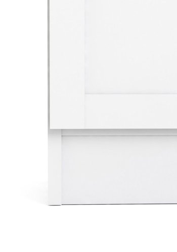 TVILUM Basic reol - hvid, m. 1 lge og 4 hylder 