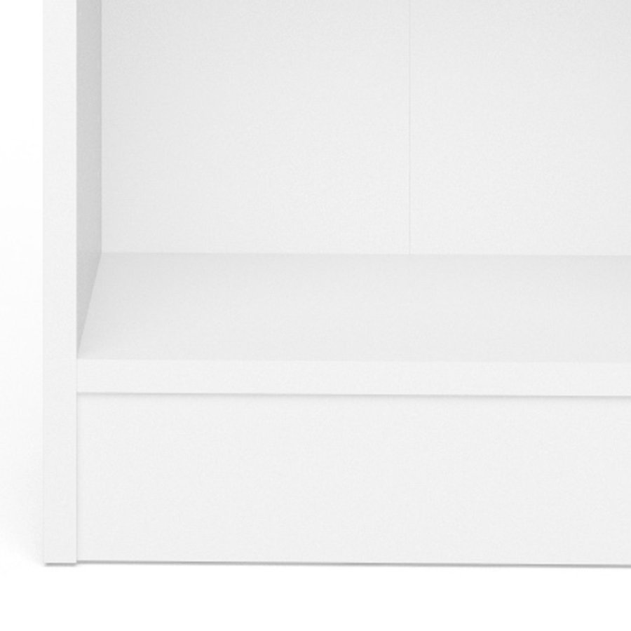 TVILUM Basic bogkasse - hvid, m. 2 hylder 